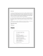 Предварительный просмотр 2 страницы Haier HRD-2714CS User Manual