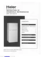 Preview for 1 page of Haier HRF-155 User Manual