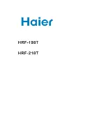 Предварительный просмотр 1 страницы Haier HRF-218T User Manual