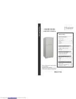 Предварительный просмотр 1 страницы Haier HRF-221FR Operation Manual