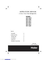 Preview for 1 page of Haier HRF-224F Instruction Manual