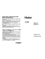 Haier HRF-250E Instructions For Use Manual preview