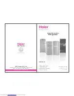 Preview for 1 page of Haier HRF-253 E Operating Manual