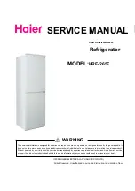 Haier HRF-265F Service Manual preview