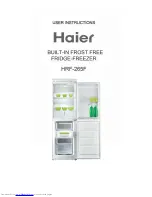 Haier HRF-265F User Instructions preview