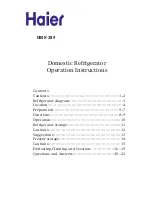 Haier HRF-285 Operation Instructions Manual предпросмотр