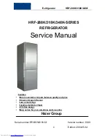 Haier HRF-288K Series Service Manual preview