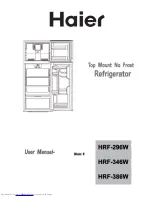 Предварительный просмотр 1 страницы Haier HRF-296W User Manual