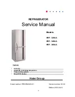 Haier HRF- 329AA Service Manual preview