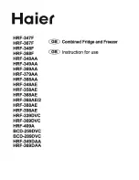 Предварительный просмотр 1 страницы Haier HRF-347F Instructions For Use Manual