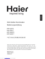 Предварительный просмотр 41 страницы Haier HRF-628D*6 User Manual