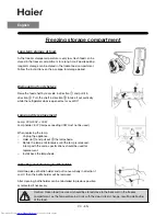 Предварительный просмотр 20 страницы Haier HRF-656FF/A Operation Manual