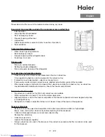 Предварительный просмотр 31 страницы Haier HRF-656FF/A Operation Manual