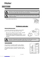 Предварительный просмотр 58 страницы Haier HRF-656FF/A Operation Manual