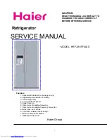 Haier HRF-661FF/ASS Service Manual предпросмотр