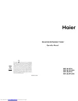 Предварительный просмотр 1 страницы Haier HRF-661FF User Manual