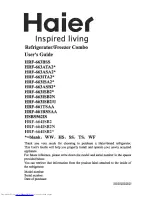 Haier HRF-661RSSAA User Manual предпросмотр