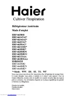 Preview for 43 page of Haier HRF-661RSSAA User Manual