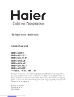 Preview for 43 page of Haier HRF-663ASA2 Series User Manual