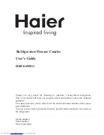 Preview for 1 page of Haier HRF-663IRG User Manual