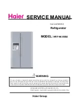 Preview for 1 page of Haier HRF-663ISB2 Series Service Manual