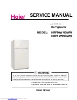 Предварительный просмотр 1 страницы Haier HRF10WNDWW Service Manual