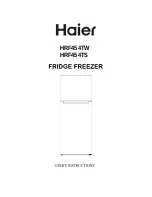 Предварительный просмотр 2 страницы Haier HRF454TW User Instructions