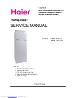 Preview for 1 page of Haier HRFN-250DAA Service Manual