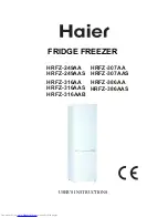 Haier HRFZ-249AA User Instructions preview