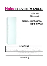 Preview for 1 page of Haier HRFZ-307AA Service Manual