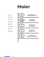 Haier HRH-137 User Manual preview