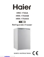 Предварительный просмотр 1 страницы Haier HRK-176AA User Instructions