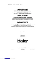 Предварительный просмотр 61 страницы Haier HRQ04WNAWW User Manual