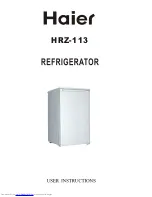 Haier HRZ-113 User Instructions preview