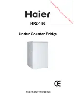 Предварительный просмотр 1 страницы Haier HRZ-186 User Instructions