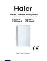 Preview for 1 page of Haier HRZ-98A AS User Instructions