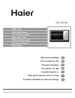 Haier HSA-2070M Instructions For Use Manual предпросмотр