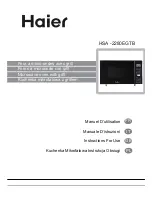 Preview for 1 page of Haier HSA -2280EGTB Instructions For Use Manual