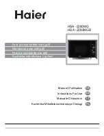 Предварительный просмотр 1 страницы Haier HSA-2280MG Instructions For Use Manual