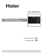 Haier HSA-2590EGTB Instructions For Use Manual preview