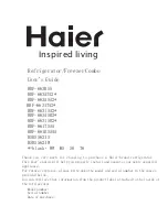 Haier HSBS562IW User Manual предпросмотр