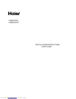 Haier HSBS628AS Installation Instructions And User Manual preview