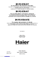 Предварительный просмотр 70 страницы Haier HSE08WNA User Manual