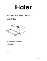 Haier HSH60RSX1 Installation Instructions & User Manual preview