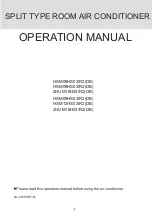 Haier HSM09HS03/R2(DB) Operation Manual preview