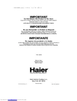 Предварительный просмотр 56 страницы Haier HSP06WNA User Manual