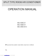 Haier HSU-040C01 Operation Manual preview