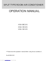 Haier HSU-09CG13 Operation Manual preview