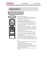 Preview for 20 page of Haier HSU-12H03/U Operation Manual