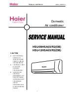 Haier HSU-12HSA03 Service Manual preview